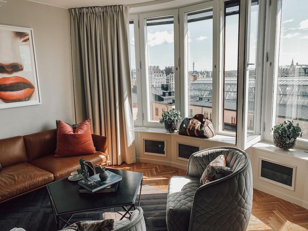 Bank Hotel, A Member Of Small Luxury Hotels Stoccolma Esterno foto A living room in Paris